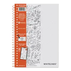 Roaring Spring Whitelines Wirebound Notebook - Dot Grid, 5-3/4" x 8-1/4", 70 Sheets