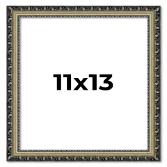11x13 Museum-Quality Picture Frame with UV-Resistant Acrylic & Acid-Free Backing, Available in 4 Finishes - Gold, Silver, Bronze, and Black