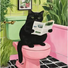 Black Cat Adult Paint by Number Kits on Canvas,16x20 Inch