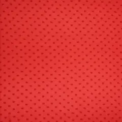 1 Yard Lightweight Swiss Dot Chiffon Fabric Solid Woven Sheer Drapery 57/58" Width TOMATO RED