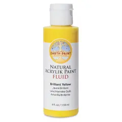 Natural Earth Paint Natural Fluid Acrylik Paint - Brilliant Yellow, 118 ml