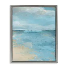 Stupell Industries Beach Edge Abstraction Floating Frame By Carol Robinson