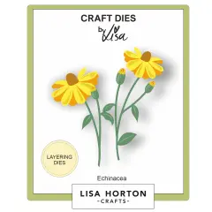 Lisa Horton Crafts Layering Dies-Echinacea