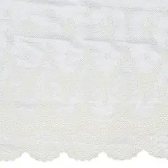 5 yards of Larissa 10 1/2" Laurel Leaf Scalloped Lace Trim | 5 yard cut