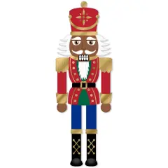 12" Metal Embossed Hanger: Dark Skin Nutcracker