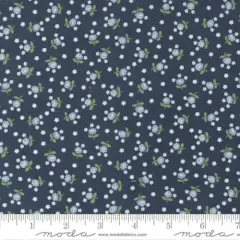Nantucket Summer Navy Fairground Small Floral 44"/45" Fabric Per Yard