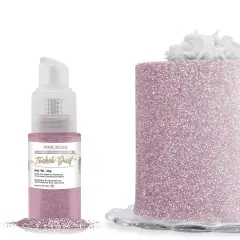 Bakell - Pink Rose Tinker Dust Edible Glitter (25g, 1x Spray Pump) for Food, Desserts, and Beverages!
