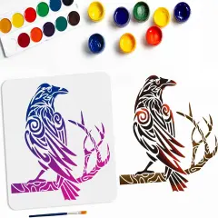 Halloween Crow Stencil(Custom)