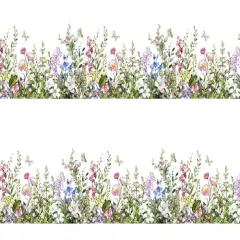 Wild Flowers Edible Image cake border 2 Strips per sheet 3.5x10.5 inchs
