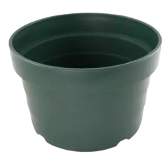 Japanese Heavy Duty Round Green Plastic Bonsai Training Pot - 8.25"x 8.25"x 4.5"