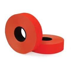 Garvey Labels for the Monarch 1136 2-Line Labeler, Red, 1750 Labels/Roll, 2 Rolls/Pack