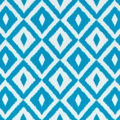 Lagoon - Blue Abstract & Geometric,Diamonds Upholstery Fabric 54 Inches"