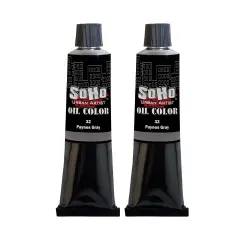 SoHo Urban Artist Oil Paint - 2 Pack, Payne' Grey 2 Pack - 170 ml Tube - Best Valued Oil Colors for Painting with Excellent Pigment Load