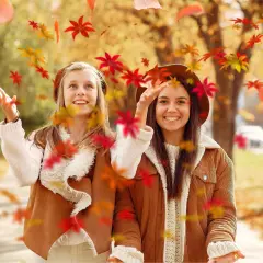 4 Colors Fake Leaves Artificial