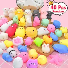 40pcs Mochi Squishy Toys Mini Kawaii