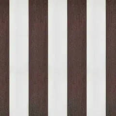 1 Yard Bungalow Stripe Outdoor Fabric 54&Prime; Wide Weather Resistant Acrylic for Upholstery, Drapery & Pillows Espresso