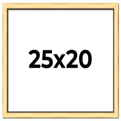 Simple Gold Picture Frame - UV Acrylic, Backing Board, Hanging Hardware Included