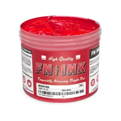 FN-INK Plastisol Screen Printing Ink Bright Red