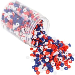 Patriotic Heishi Beads Kit for DIY Craft