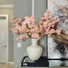 Japan Blush Pink Silk Cherry Blossom Flower Branches Blush Pink 3 Pack 40 Inches, Wedding, Party, Event, Spring D&eacute;cor