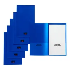 School Smart Take Home Folder, Blue, Set of 24