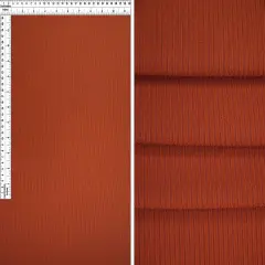 1 Yard Stretchy 4x2 Yummy Rib Fabric, Polyester Spandex Knit, 58/60&Prime; Wide RUST