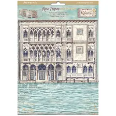 Stamperia Rice Paper A4 6/Pkg-Venice City of Art