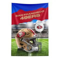 San Francisco 49ers NFL Midfield Wall Hanging Tapestry 40 x 57 inches