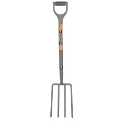 Spear & Jackson Neverbend Carbon Digging Fork &ndash; Durable Carbon Steel Garden Fork for Heavy-Duty Digging and Cultivation