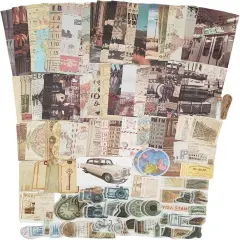 Vintage Journaling Scrapbooking Supplies Scrapbook Sticker Paper (Olden Days)