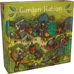 Garden Nation - War and Building Board Game, Bombyx, Ages 10+, 2-4 Players, 60 Min
