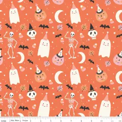 Main in Orange (c16030-orange) | Hey Pumpkin | My Mind's Eye | Riley Blake