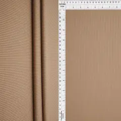 2&times;1 Yummy Solid Rib Knit Fabric Soft Stretch Polyester Spandex 58/60&Prime; Width KHAKI