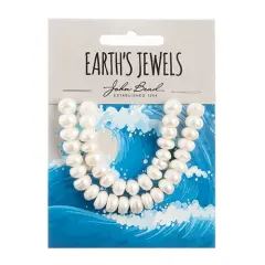 John Bead Freshwater Pearls White Bead Strand