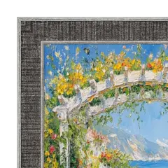 Rustic Wood Black Silver Picture Frame 11x13 frame