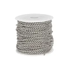 Ball Chain Silver Color 50' Spool