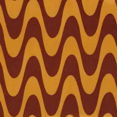 1 Yard DTY Geo Print Fabric Polyester Spandex Stretch Knit 58/60 Inches Wide MUSTARD/RUST