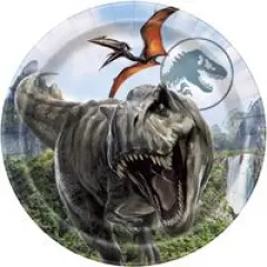 Jurassic World 4 Round 9" Dinner Plates 8ct