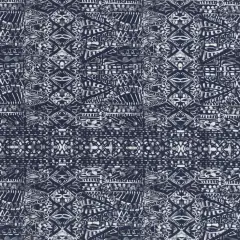 Midnight - Blue Abstract & Geometric,Global Upholstery Fabric 54 Inches"