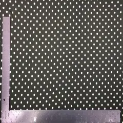 1 Yard DTY Double Sided Brushed Knit Small Polka Dot Print Fabric Soft, Elegant, and Versatile 58/60 Inches Wide Olive/Ivory