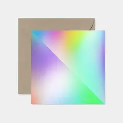 Color Ombre Square Card