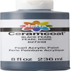 Delta Ceramcoat Pearl Acrylic Paint 8oz-Black