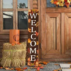 Fall Wooden Porch Sign (Brown)