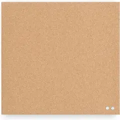 14 x 14 inches - Frameless Square Cork Bulletin Board(Brown)