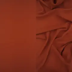 1 Yard Wool Dobby Solid Woven Fabric Soft Textured Drapery Upholstery 57/58" Width RUST