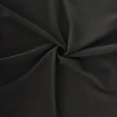 1 Yard Black Techno Crepe Stretch Fabric, Polyester Spandex Blend 58/60" Inch Wide