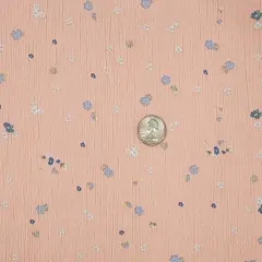 1 Yard Mauve Rayon Crinkle Woven Fabric for Garments and Crafts 50/52 Inch Wide