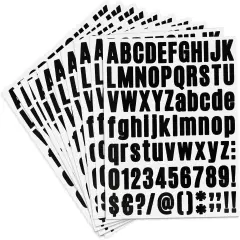 Alphabet Stickers - 10 Sheets Mailbox Numbers