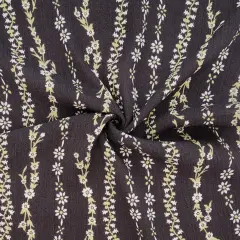 1 Yard Blue Gray Rayon Crinkle Fabric, 50/52&rdquo; Wide, Soft Lightweight Apparel Material