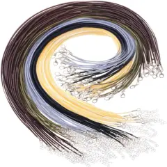 120Pcs Necklace Cord with Clasp Bracelet String Bulk(20 Inches)